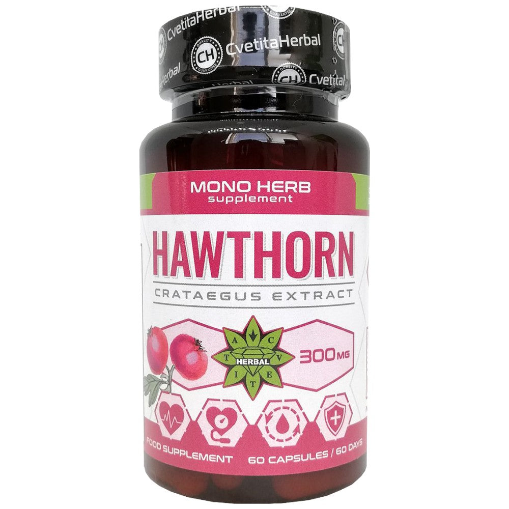 Hawthorn 300 mg - 60 capsules