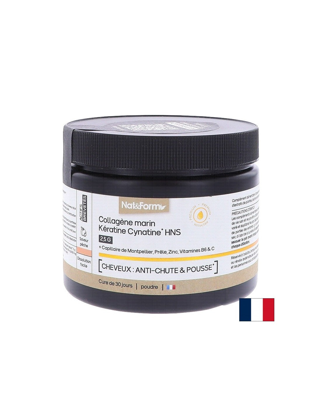 Hair and Skin - Hydrolyzed Marine Collagen + Keratin HNS, 120 g powder