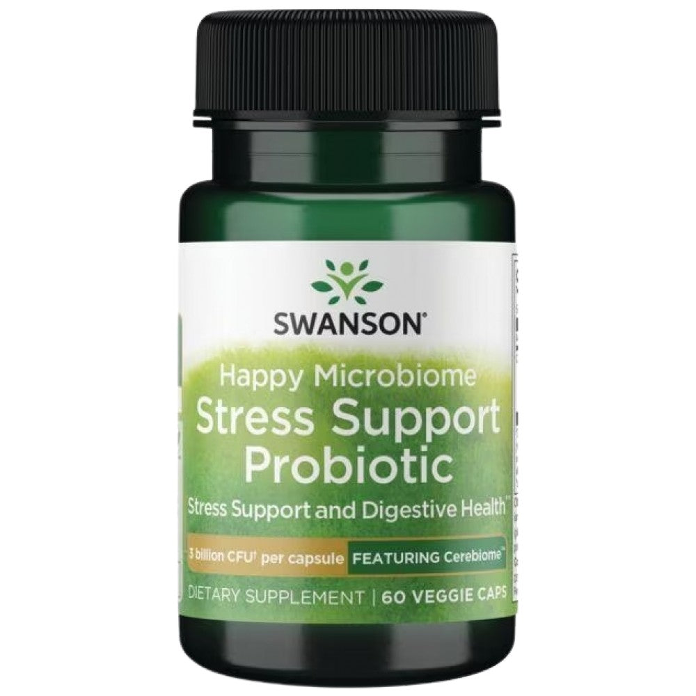 Happy Microbiome Stress Support Probiotic - 60 capsule