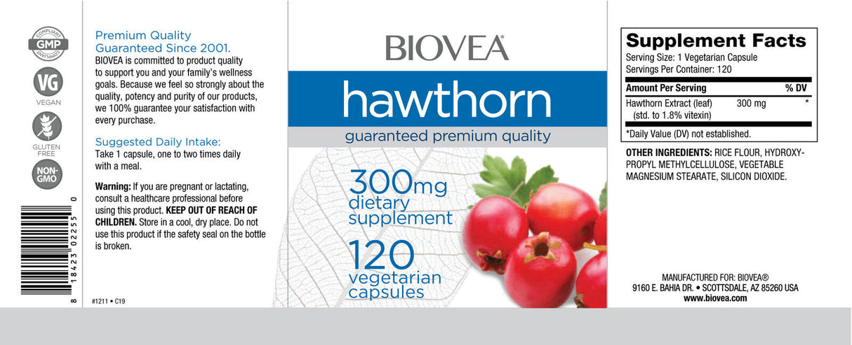 Hawthorn 300 mg/120 tapas