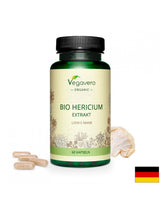 Hericium Bio Extrakt/ Hericium (Lion's mane) BIO extract, 60 capsules, 100% Vegan Vegavero