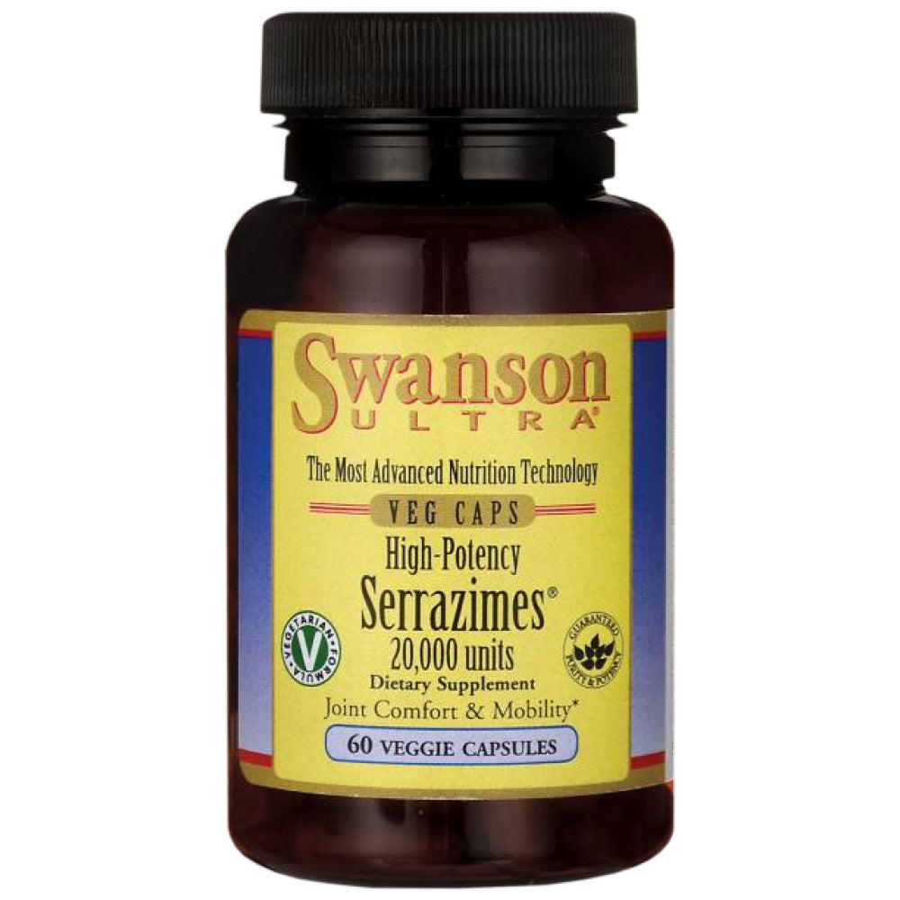 High-Potency Serrazimes 20,000 Units 60 capsules