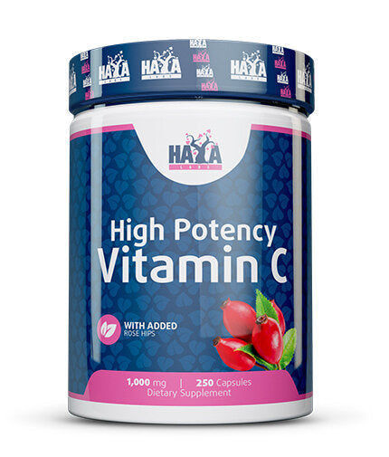Vitamina C de alta potencia 1,000mg con rosas HIPS 250 CAPS.
