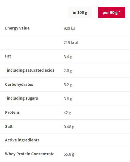 Wysoka wytrzymałość białka Shake 700 gramów