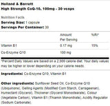 High Strength CoQ-10 100 mg - 30 capsules