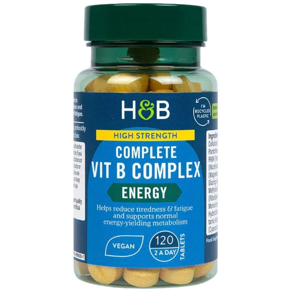 Hoge sterkte | Compleet Vit B -complex - 120 tabletten