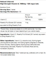 High Strength Vitamin C 1000 mg - 120 Tablets