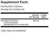 Šventasis baziliko ekstraktas (Tulsi) 400 mg - 60 kapsulių