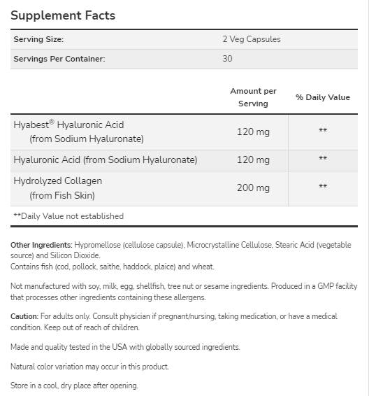 Hydratation Rescue | Met Hyabest® - 60 capsules