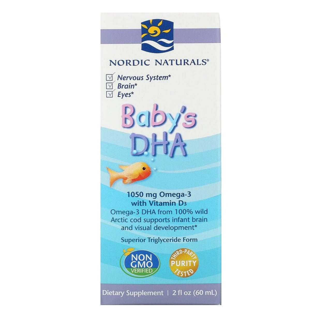 Baby's DHA | 1050mg Omega-3 With Vitamin D - 60 мл - Feel You