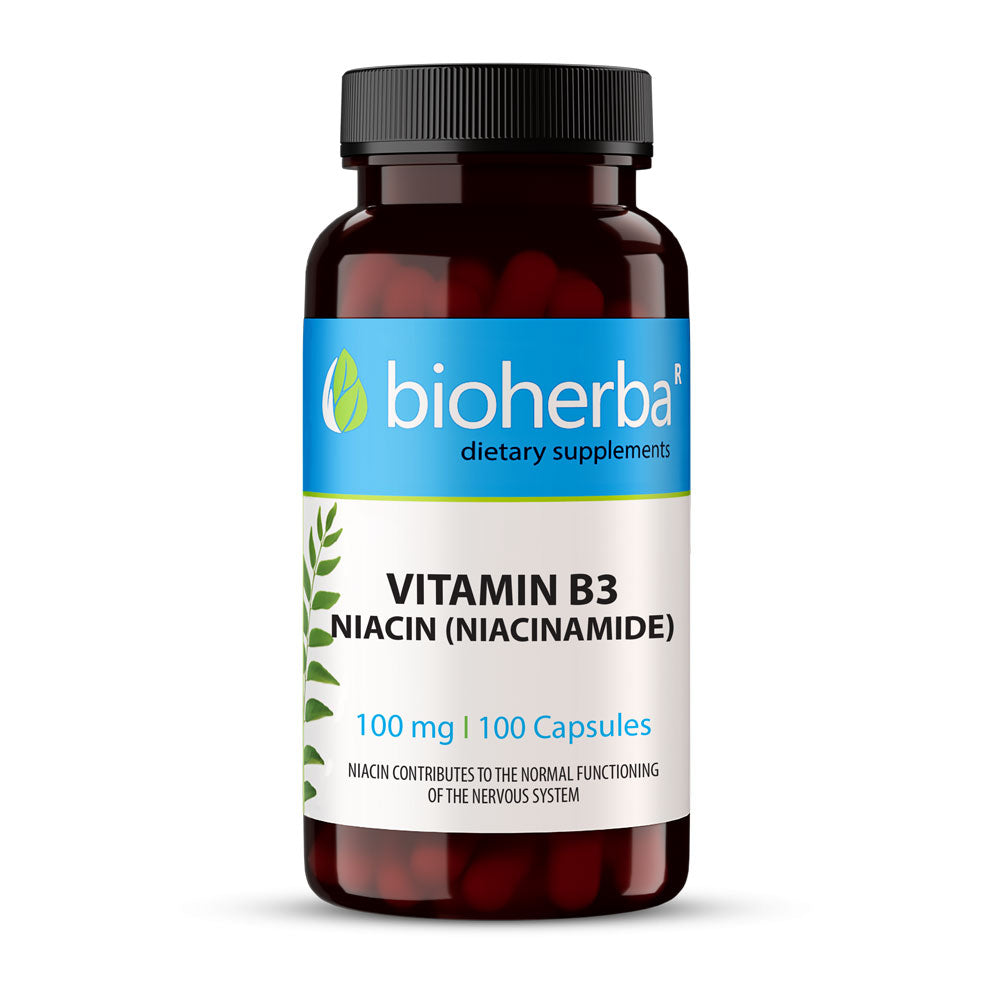 Vitaminas B3 | Niacino 100 mg - 100 kapsulių