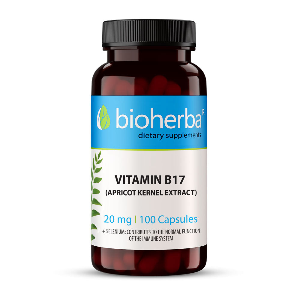 Vitaminas B-17 amigdalin 20 mg 100 kapsulių