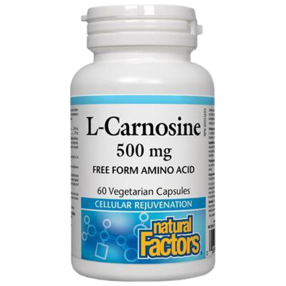 L-Carnosine/ Л-Карнозин 500 mg х 60 капсули Natural Factors