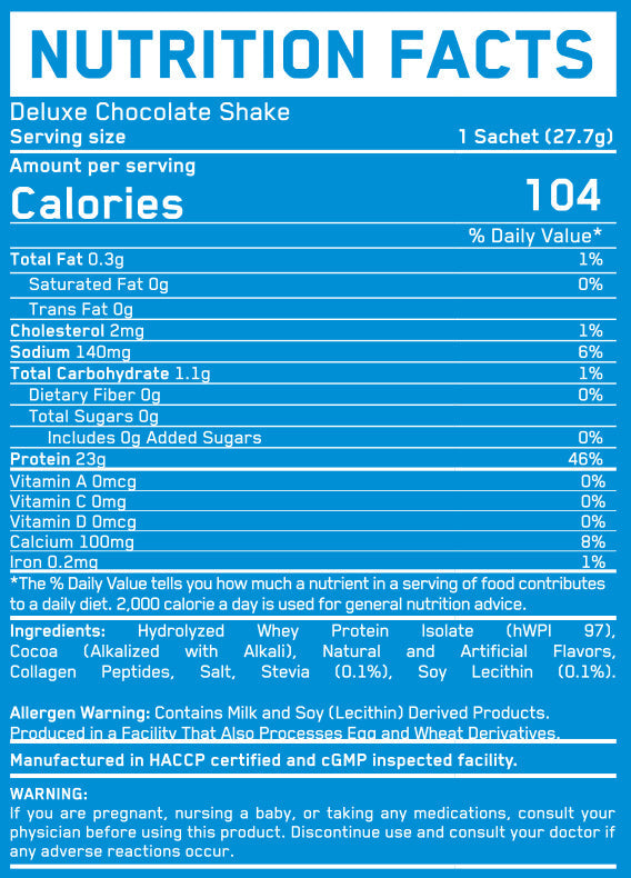 Aislado de proteína de construcción ISO 0.443 kg /16 dosis individuales /