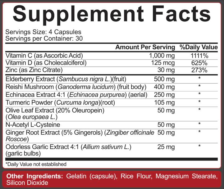 Immune Defender | Maximum Immune Support 120 capsules