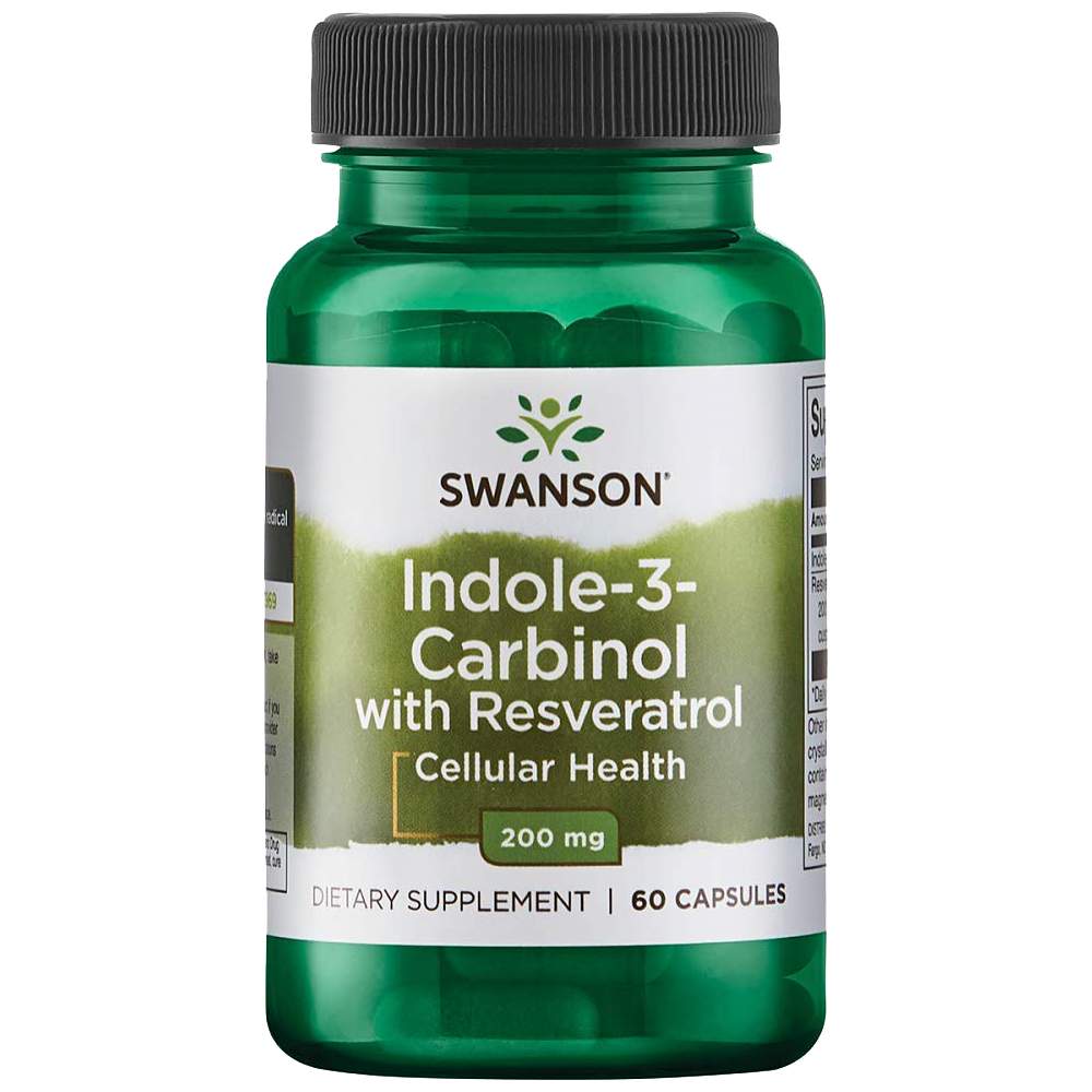 Indole-3-Carbinol with Resveratrol 200 mg - 60 capsules