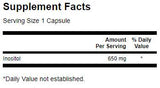 Inositol 650 mg - 100 κάψουλες