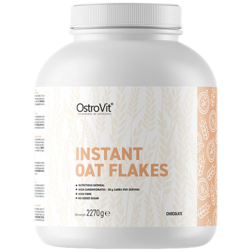 Copos de avena instantáneos | Altos carbohidratos y fibra ~ sin avena nutritiva de azúcar 2270 gramos