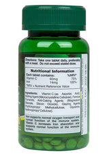 Iron 14 mg & Vitamin C 60 mg - 100 Tablets