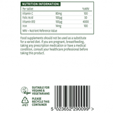 Gentle iron formula (Iron Bisglycinate) 14mg 90 tablets NaturesAid