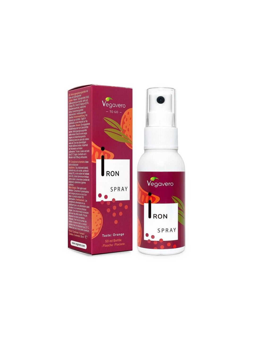 Iron Spray/ Oral spray, 50 ml, 100% Vegan Vegavero