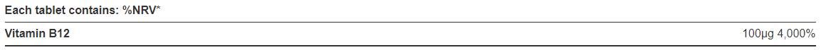 Vitamin B12 Cyanocobalamin 100 mcg - 100 tablet