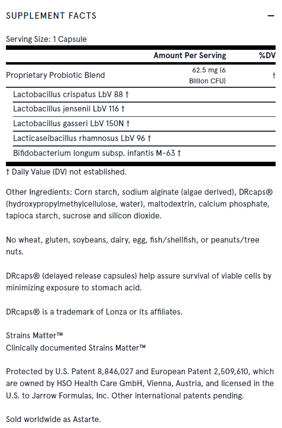 Jarro-Dophilus Prenatal 6 B. - Probiotic for Pregnant Women - 30 capsules