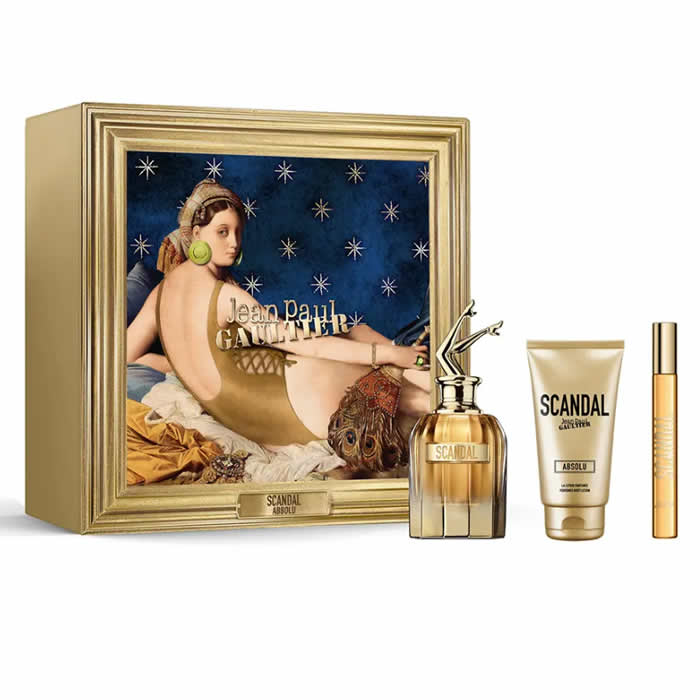Jean Paul Gaultier Scandal Absolu Parfum Concentrate Spray 80ml Set 3 Pieces