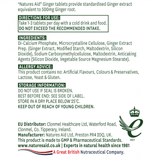 Ginger Root 500mg 90 tablets NaturesAid