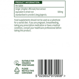 Ginger Root 500mg 90 tablets NaturesAid