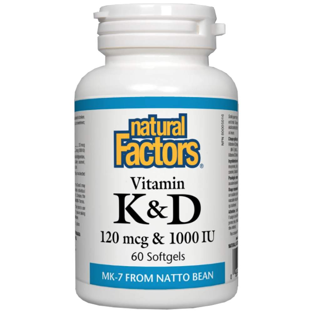 Vitamin K 120 mcg & Vitamin D 1000 IU - 60 Гел капсули