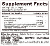 Aceite de krill 500 mg - 60 cápsulas blandas <tc>Pure Nutrition</tc>