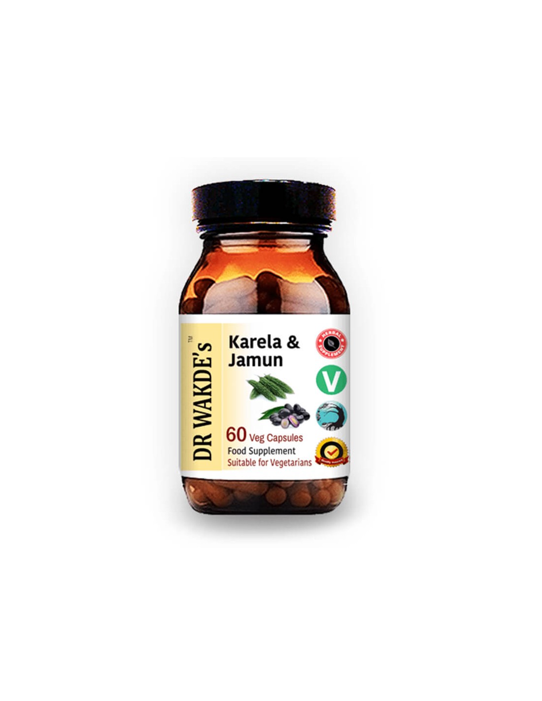 Karela & Jamun (Karela & Jamun) - to control diabetes and reduce blood sugar, 60 capsules
