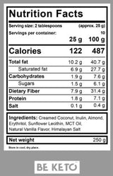 Keto Cream | Almond & Vanilla + MCT - 250 grams