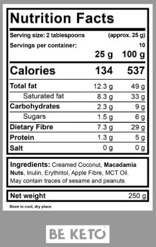 Sfüst | Macadamia + MCT - 250 Gramm