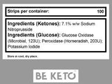 De Ketone a Glukose Teststräifen - 100 PCs.