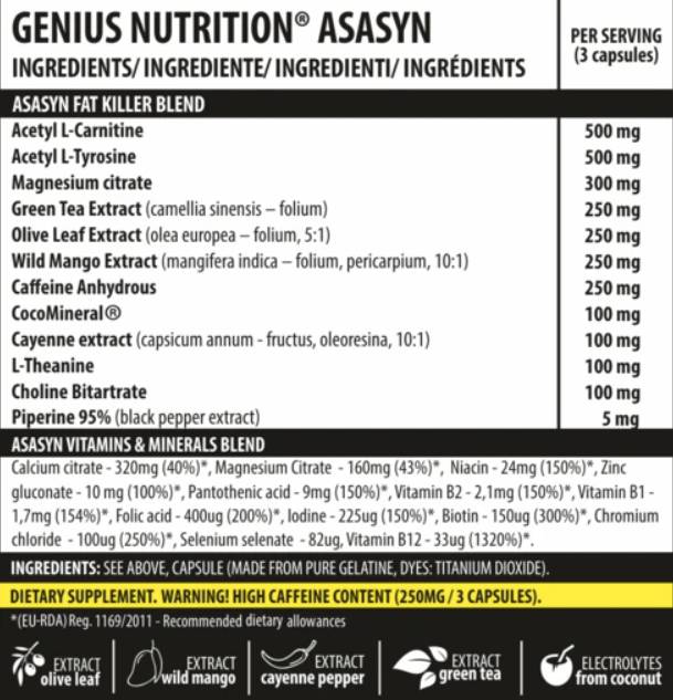 Asasyn - 180 capsules