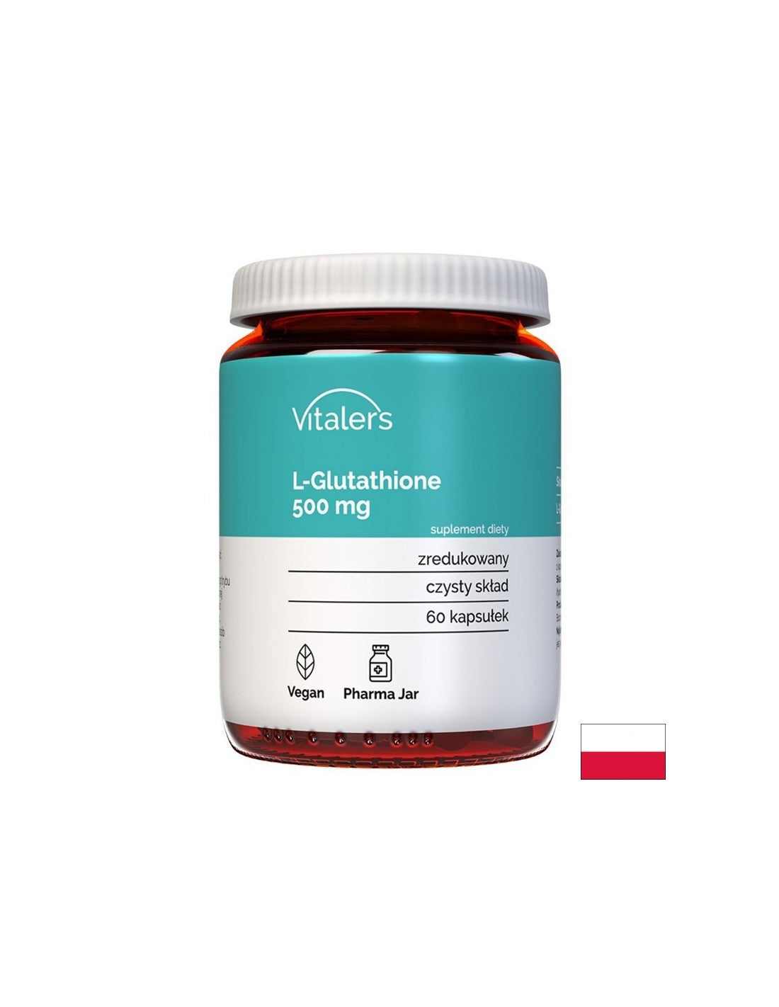 Antioxidant for a healthy liver - L-Glutathione, 500 mg x 60 capsules