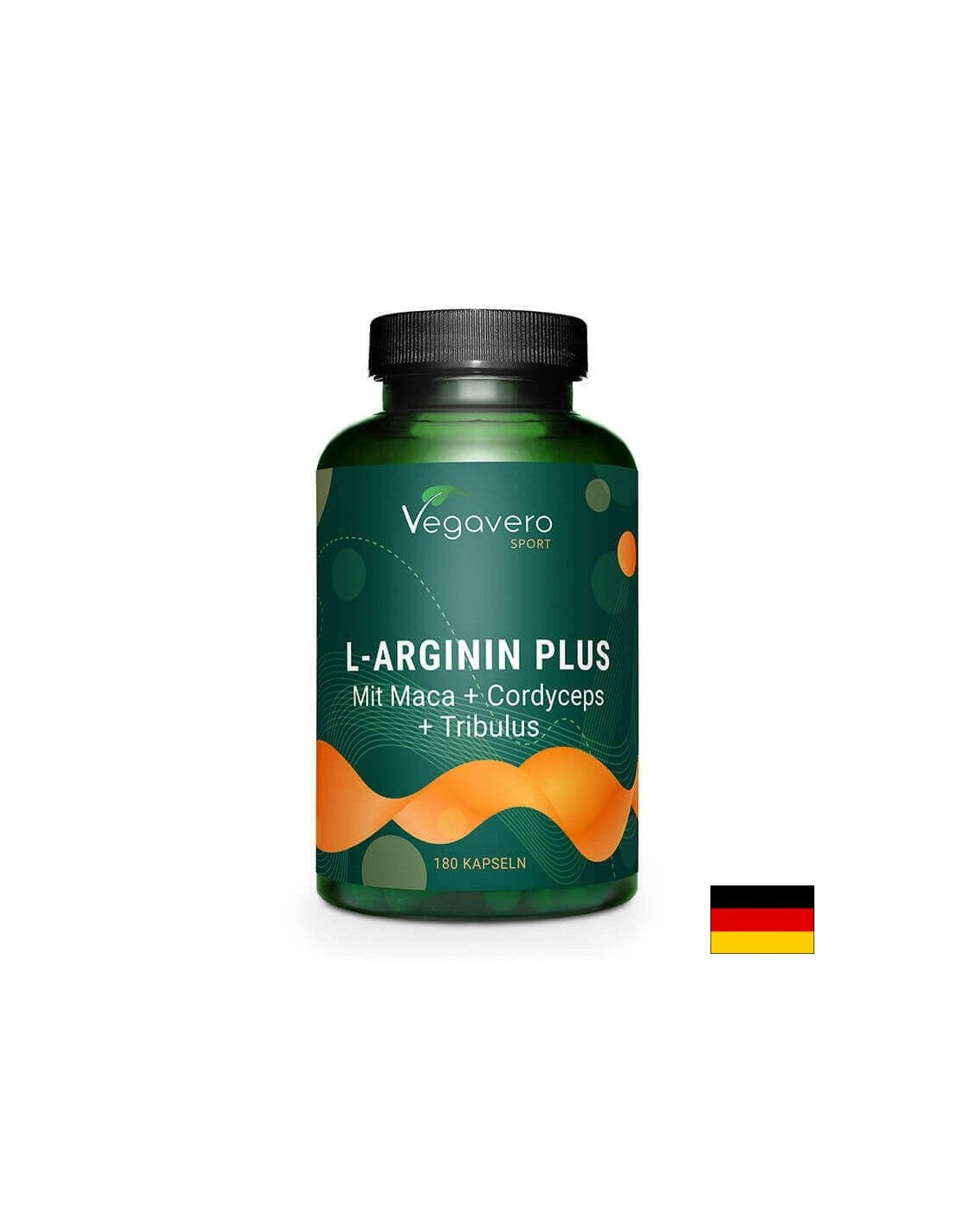 L-arginine plus Maka, Cordycers an Tribalis-L-Arginin Plus (MACA, Kordycersps), 270 Vegeloaps