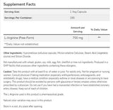 L -arginine 700 mg - 180 capsules