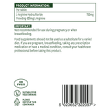 L-Arginine (L-Arginine HCI) 750mg 90 tablets NaturesAid