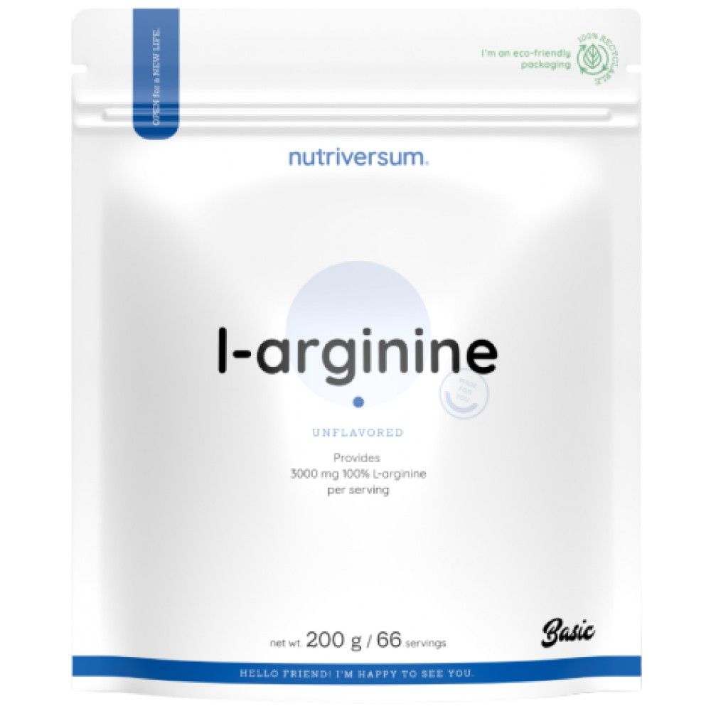 L-argininový prášek | 100% čisté - 200 gramů