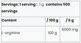 L-Arginine Powder | 100% Pure - 500 grams