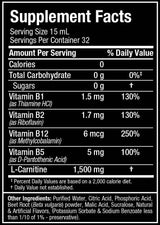 L -Carnitina 1500 Líquido - 480 ml