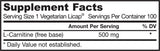 L-Carnitine Liquid Cap 500 mg - 100 Gel capsules