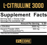 L-citruline 3000 | Mat Glycersize ™ - 234 Gramm