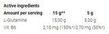 L-Glutamine Pulver | Microniséiert Glutamin mat Vit. B6 - 450 Gramm