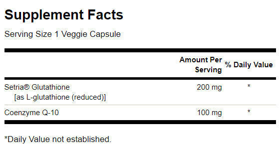 L-Glutathione with CoQ10 300 mg - 30 capsules