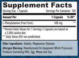 L-Phenylalanine 500mg / 100 Caps