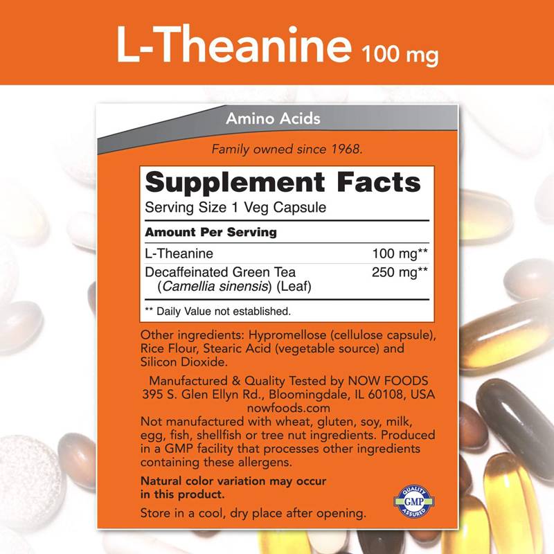 L-Theanine 100 mg - 90 capsules